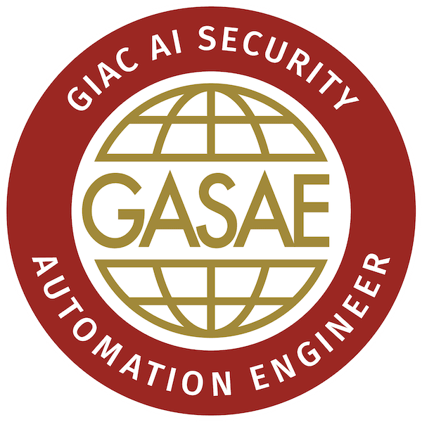 GIAC AI Security Automation Engineer (GASAE) Logo